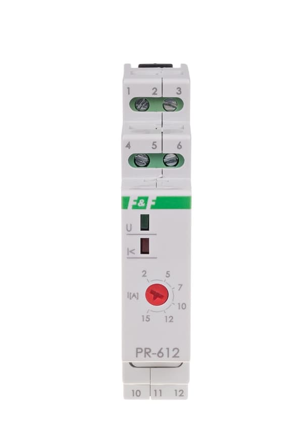 PR-612 prioritetsreläkontakter: 1NO, Imax=16A, 1 modul