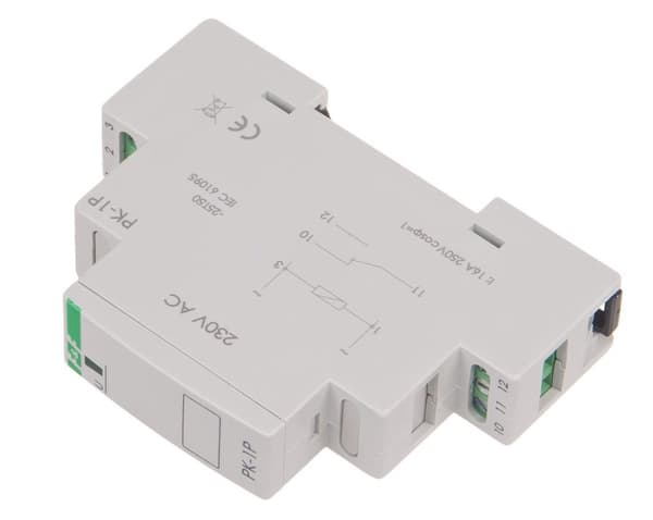Elektromagnetiskt relä PK-1P 230V AC, kontakt: 1P I=16A, 1 modul
