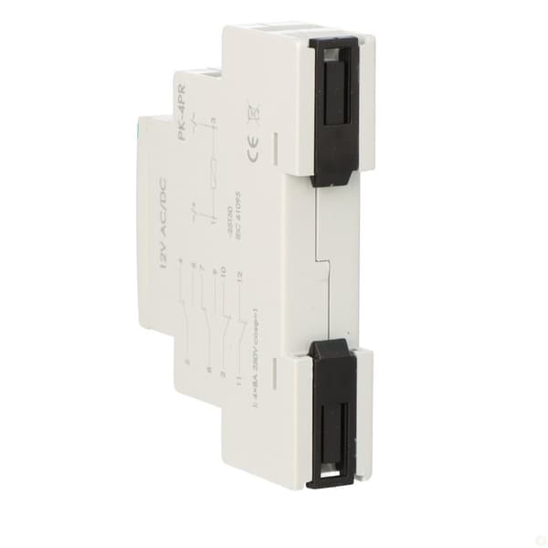 Elektromagnetisk relæ PK-4PR 12V 12V AC/DC kontakt: 2P I=2x8A 2R I=2x8A 1 modul