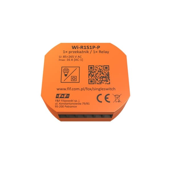 Enkelt Wi-Fi-relæ 230V FOX SWITCH