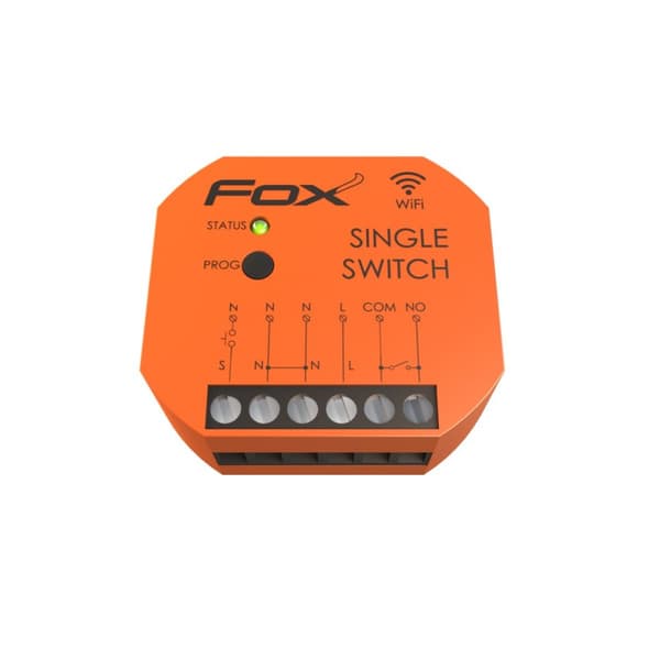Enkelt Wi-Fi-relæ 230V FOX SWITCH