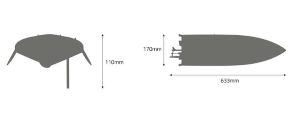 UDI Arrow RC Boat - Vit 2.4 GHz
