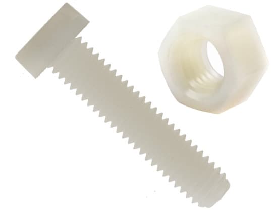 TFL Plastikk brytebolt med mutter - 15x3mm