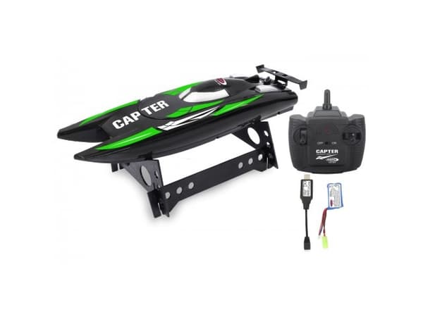 Jamara Speedboat LiPo 7.4V musta/vihreä 2.4GHz