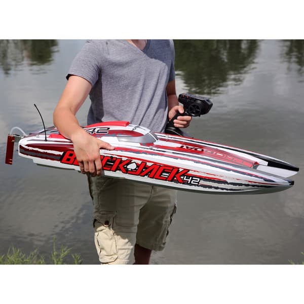 Pro Boat Blackjack 42 Børsteløs RTR Hvid/Rød