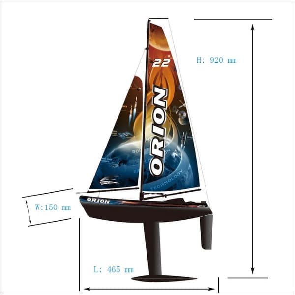 Orion V2 2.4G RTR Radiostyrd segelbåt