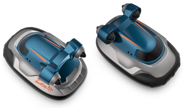 2.4G Mini Hovercraft - Radiostyret svævefly/båd, 1:16, Blå