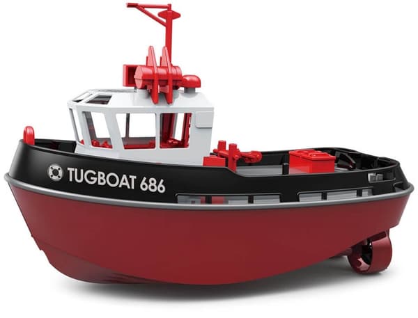 Tug Boat - Radiostyret mini Tugboat 686 - Sort