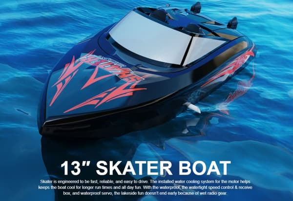 UDI Skater RC-båt - Svart 2.4 GHz
