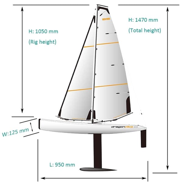 Joysway Dragon Flite 95 V3 - Seilbåt PNP