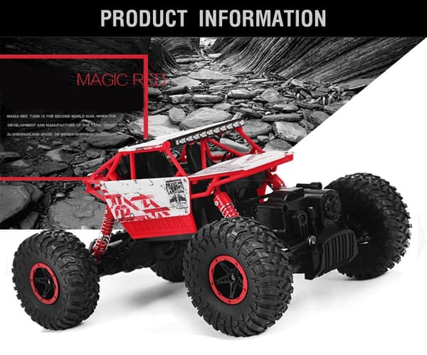 HB Rock Crawler 1:18 Red - RTR