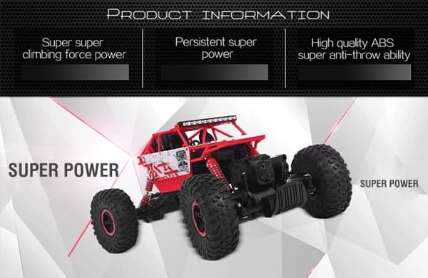 HB Rock Crawler 1:18 Red - RTR