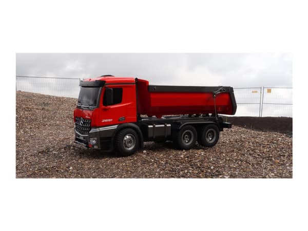 AMEWI - Mercedes-Benz Arocs 6X4 Electric Model Truck 2.4GHz RTR - RC - rød