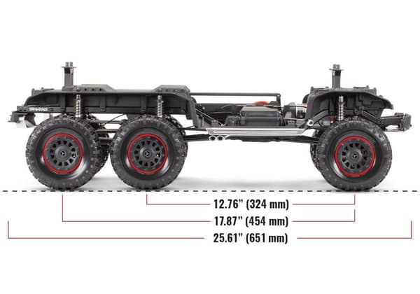 Traxxas TRX-6 Mercedes G63 AMG 6x6 RTR Hvid