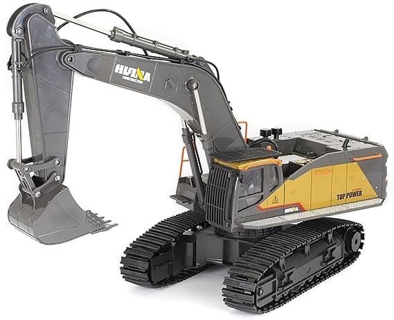 HuiNa Grävmaskin Grå m/Metalllåda 2.4Ghz 1:14