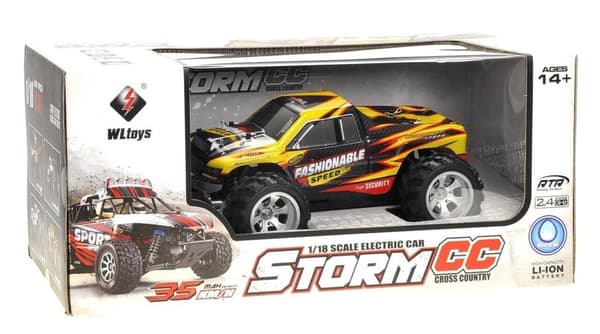 WLToys Storm CC A979-A 1/18 4WD Yellow - Komplett