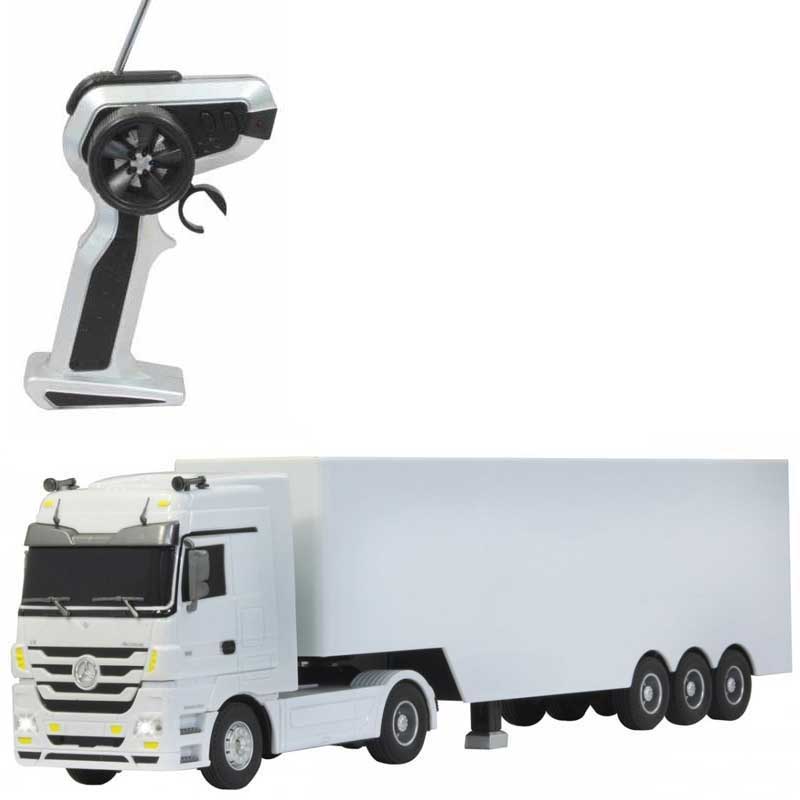 Radiostyrd Leksakslastbil Mercedes Actros Trailer Jamara 1:32