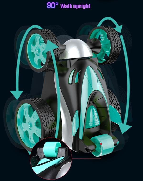 Stunt bil m kontrol, roterar 360 grader