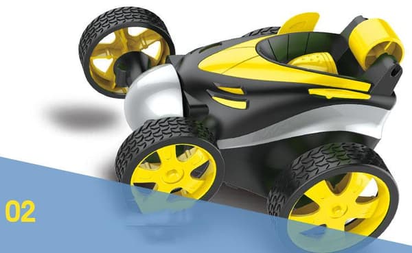 Stunt bil m kontrol, roterar 360 grader