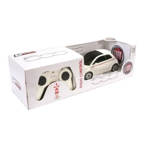 Mondo Motors Fjärrkontrollbil 1:24 Ny Fiat - Girl - 500 R / C 1:24 - Från 3 år