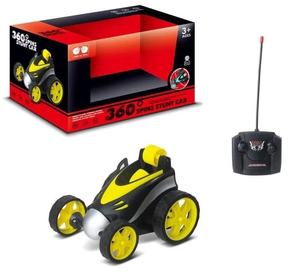 RC Mini 360 Stunt Racer, Gul/Svart