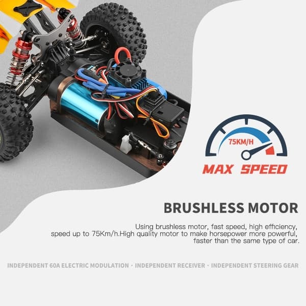 WLToys Buggy RSR 144010 1/14 4WD Borstlös