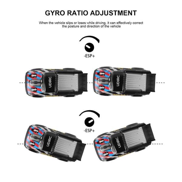 UDI Breaker Speed/Drift -Gyro 4WD 1:16 Brushless