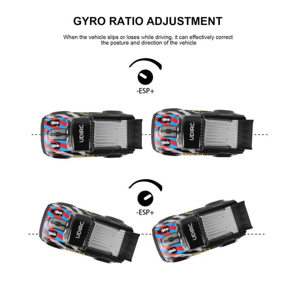 UDI Panther Speed/Drift -Gyro 4WD 1:16 Brushless