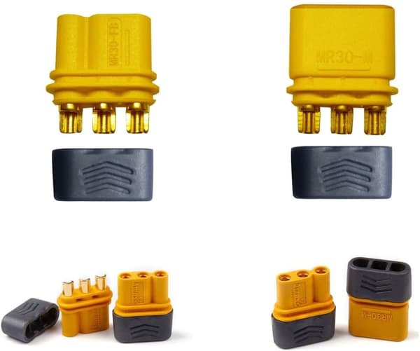 5 Par MR30 Male Female Bullet Pluggar för RC Lipo Batteri -  Tillbehör till Fjärrstyrda Leksaker Connectors