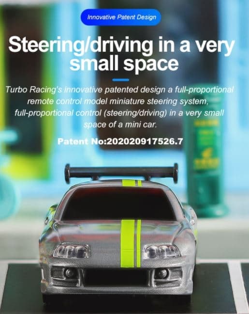 Turbo Racing C73 1/76 Grå - RTR