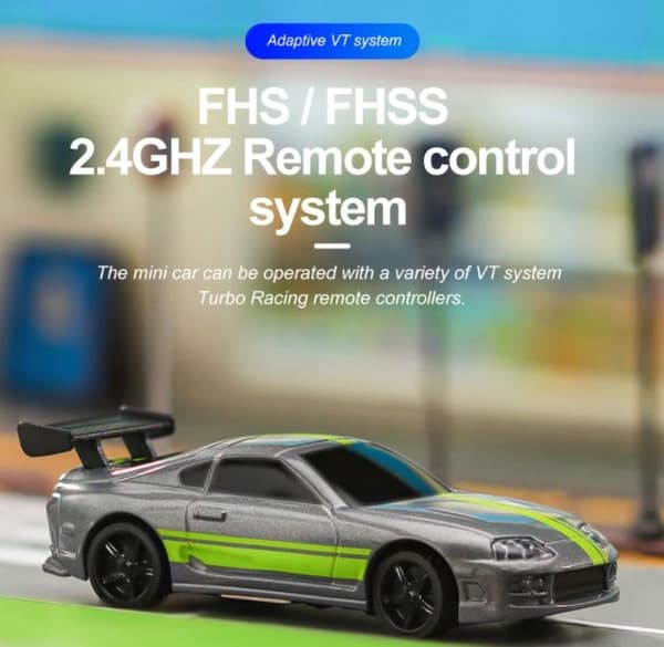 Turbo Racing C73 1/76 Grå - RTR