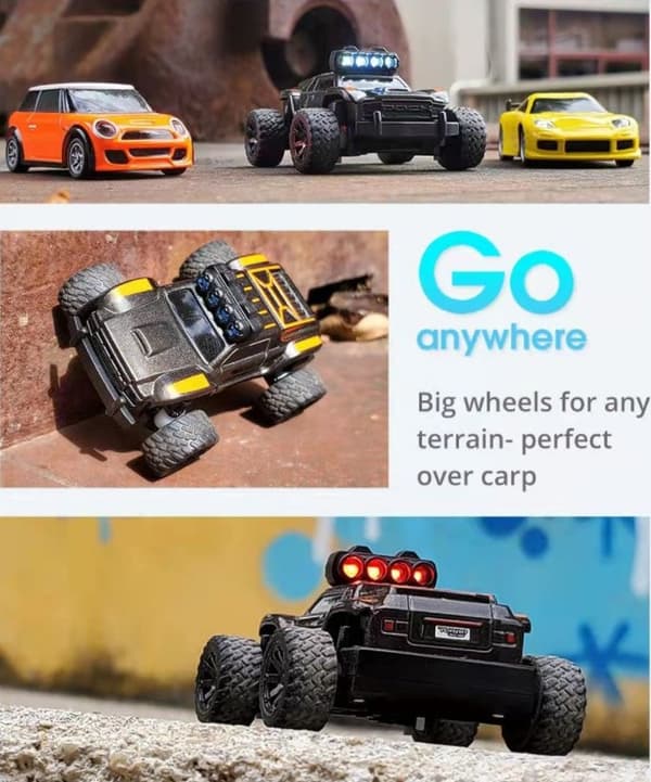 Turbo Racing Baby Monstertruck 1/76 Black - RTR