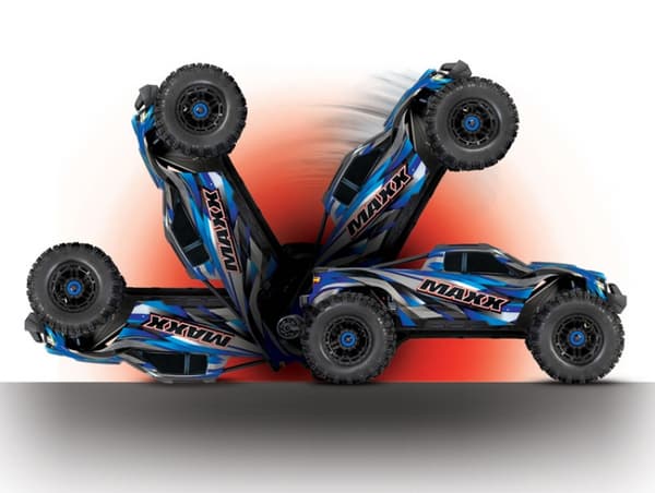 Traxxas WideMaxx 4x4 Børsteløs RTR Blå