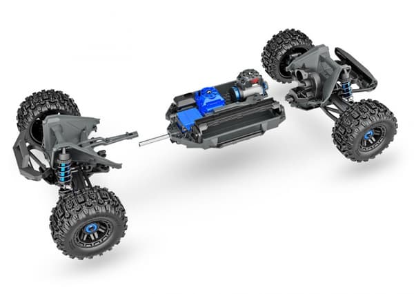 Traxxas WideMaxx 4x4 Børsteløs RTR Gul