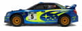 Miniatyrbillede 9 af 10: HPI WR8 3.0 2001 WRC Subaru Impreza 4WD