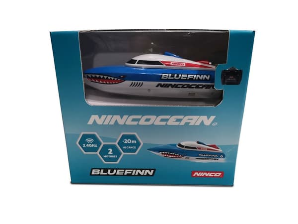 Nincocean Radiostyrd Bluefinn Båt Ninco