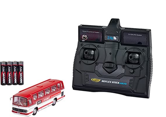 1:87 RC Model Car Electronics Bus Carson RC Sport MB Bus O 302 AEG sis. akku, laturi ja lähetinparistot
