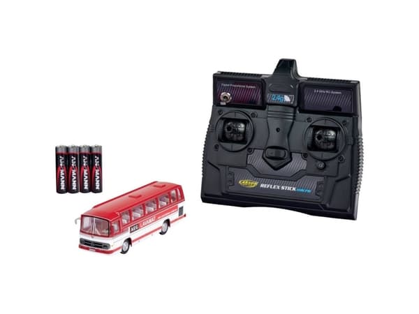 1:87 RC Model Car Electronics Bus Carson RC Sport MB Bus O 302 AEG sis. akku, laturi ja lähetinparistot