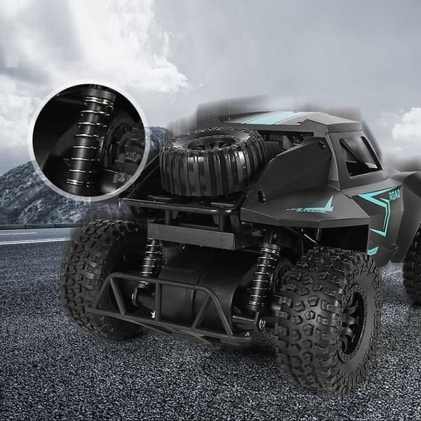 Radiostyrd Off-Road Bil / Truck - Svart - 30cm