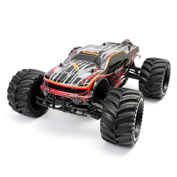 80 km/t 2,4 GHz 1/10 RC racerbil Buggy fjernbetjening Firehjulstræk børsteløs 11101 500x390x205 mm