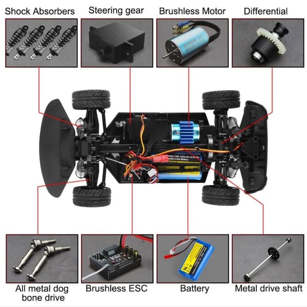 UDI Race Speed/Drift - Gyro 4WD 1:16