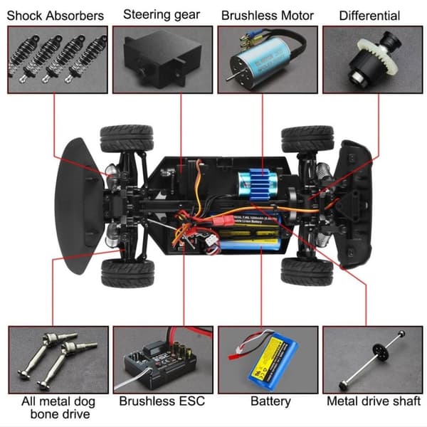 UDI Race Speed/Drift - Gyro 4WD 1:16 Brushless
