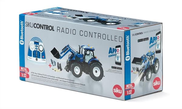 SIKU New Holland T7 m. Fr.laster och Radio -1: 32