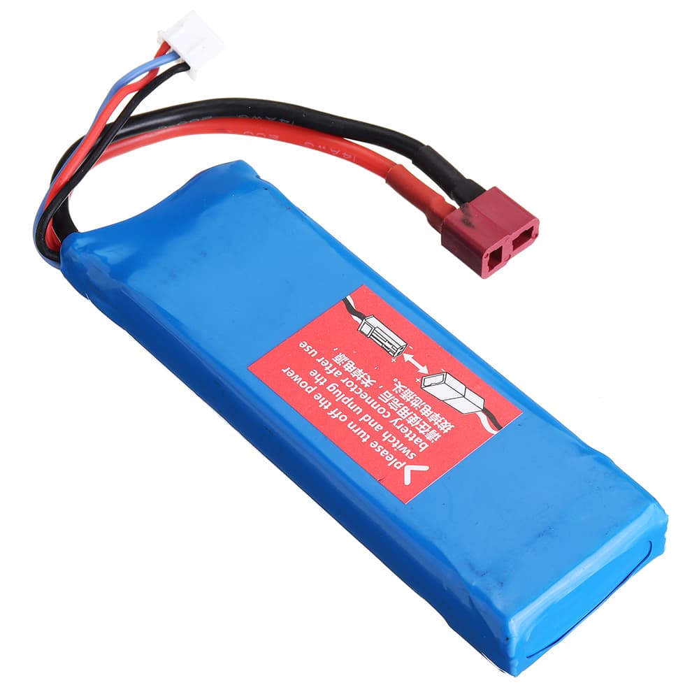 Wltoys 7.4V 2200mAh 20C 2S T Plug Lipo Battery K949-78 för 124016 124017 124018 124019 144001 10428 10428A/B/C/A2/B2/C2 K949 Rc Car