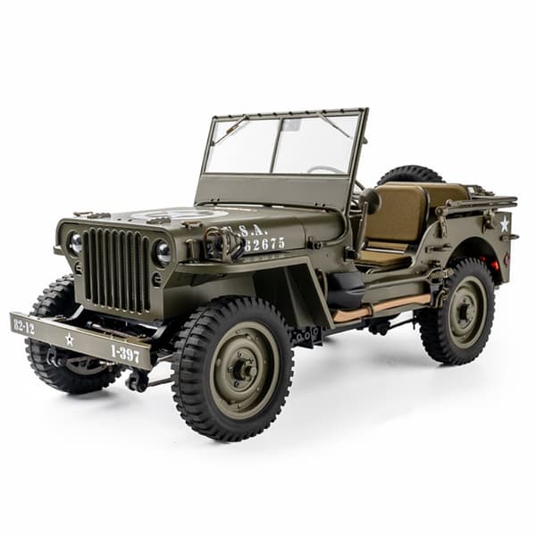 Everyine Rochobby Willys MB 1/12 RC Car Off-Road Crawler RTR Army Truck LED