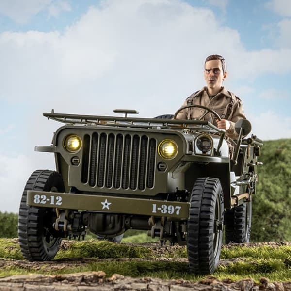Everyine Rochobby Willys MB 1/12 RC Car Off-Road Crawler RTR Army Truck LED