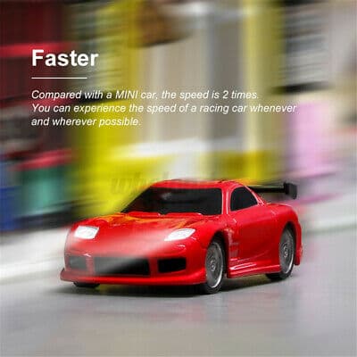 RC Legetøjsbil Turbo 2,4 GHz Racing Multicolor Mini Speed ​​LED RC Fjernbetjening Legetøjsbil