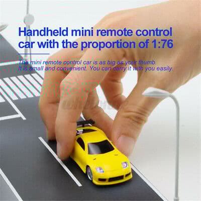 RC Legetøjsbil Turbo 2,4 GHz Racing Multicolor Mini Speed ​​LED RC Fjernbetjening Legetøjsbil
