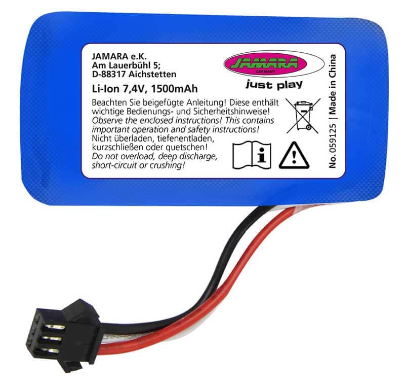 Extra Batteri Li-Ion 7,4 Volt, 1500 mAh till Extron Jamara