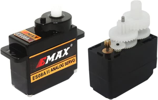EMax ES08A II 8.6g med 15T til reservedele til Axial SCX24 RC - Tilbehør til fjernstyret legetøj Analog servo med plastgear